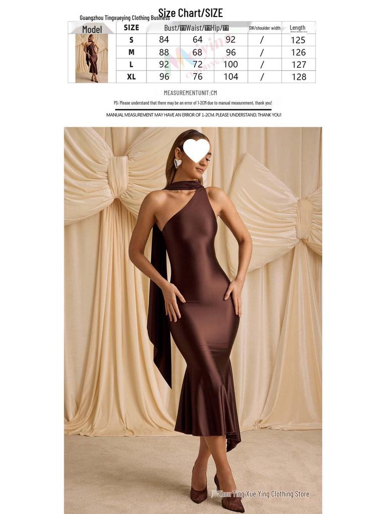 Summer European & American Style Backless Evening Gown - Fashionable & Sexy Women's Long Dress