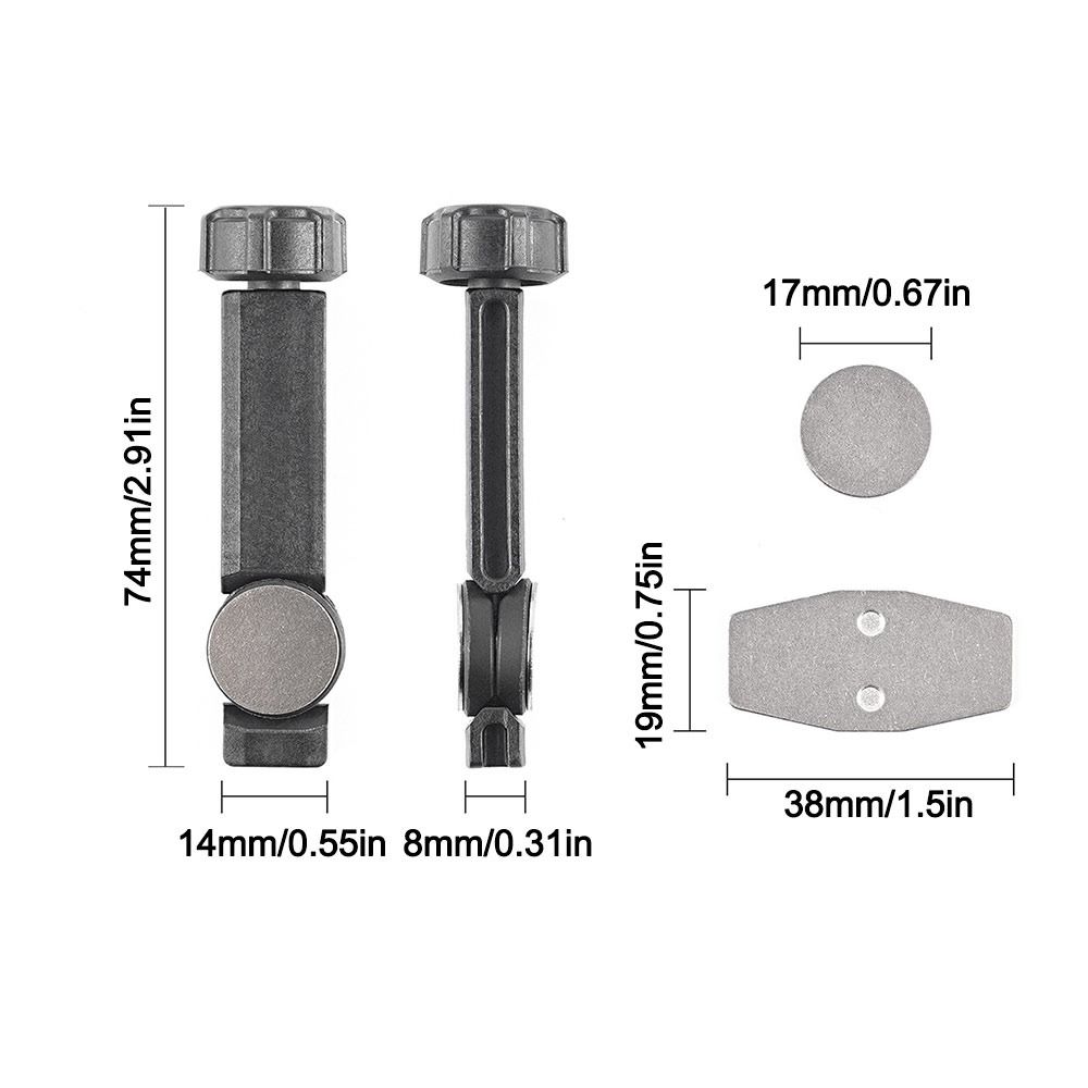 Heavy Duty Bicycle Brake Pad Spreader Tool 360° Rotatable Non-destructive Carbon Steel Bike Oil Disc Piston Resetter