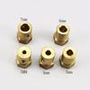 10pc 3/4/5/6/7mm Shaft Motor Flexible Coupling Tyre Wheel Brass Hex Coupler Set&wrench