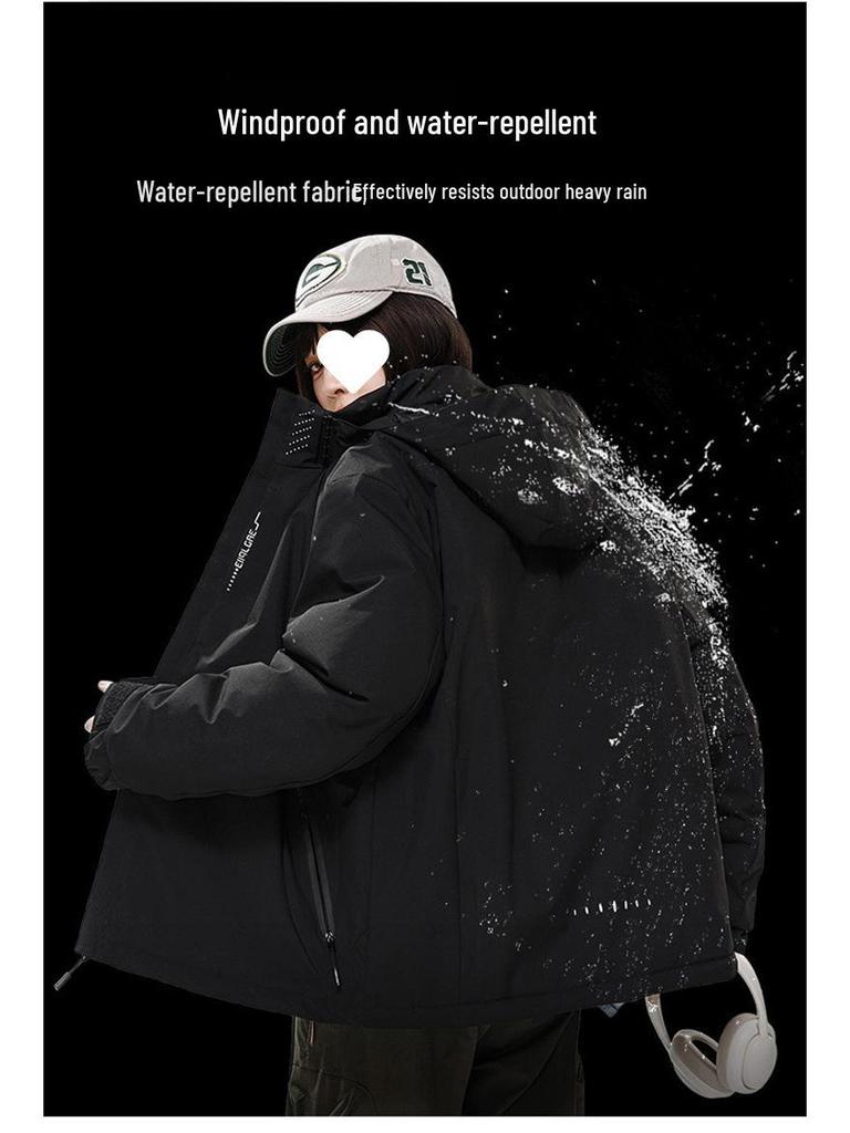 Graphene Waterproof Ski Jacket - Men's Winter Cotton Coat, Trendy Autumn Style for Couples