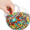 1Pc Candy Jar with Lid Plastic Clear Cookie Storage Container Wide Mouth Canister for Candy Snacks Cereal Jelly Dry Food