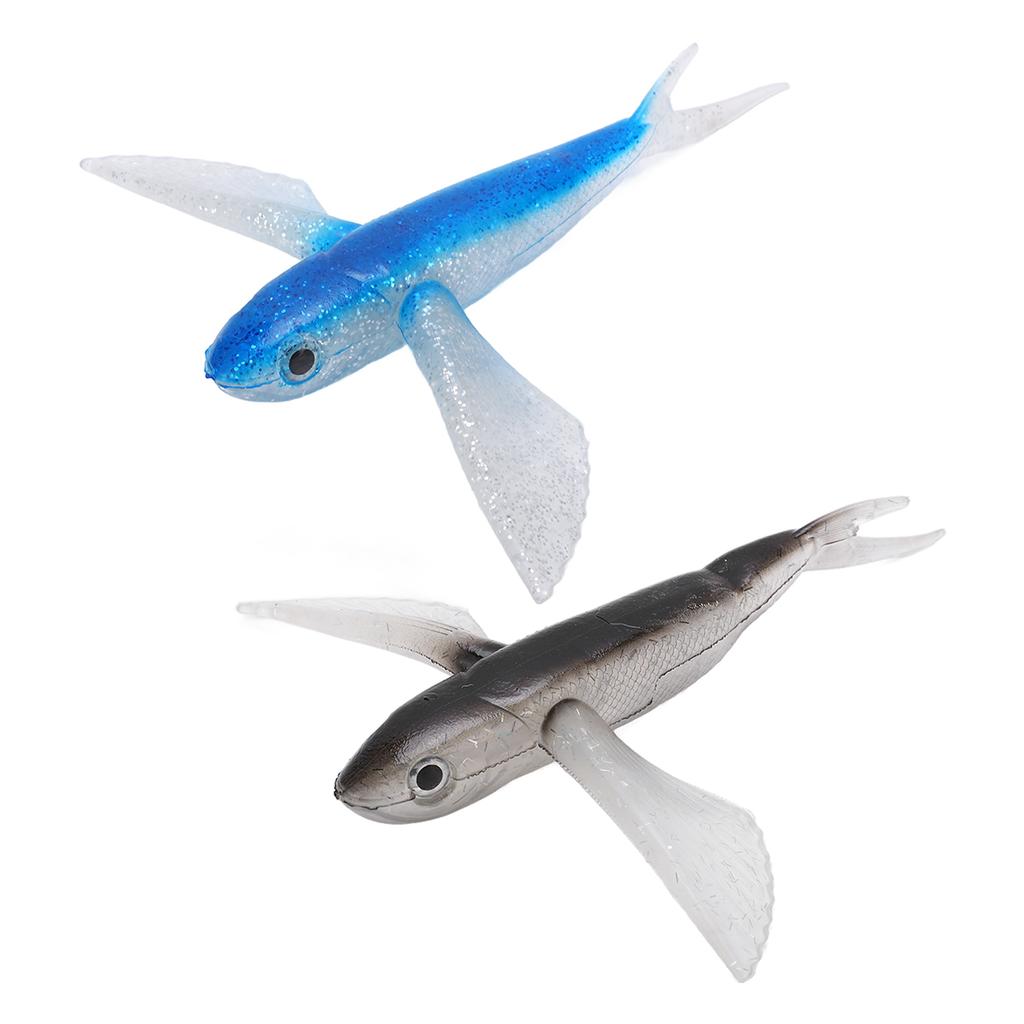 Fishing Lure Flying Fish Shape Artificial Lure Soft Silicone Lure for Seawater Boat Fishing