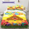 Biancheria da letto con motivo Hey Duggee, Set piumone Copripiumino Federa Regalo di compleanno per la casa(1 * copripiumino + 2 * federa, senza nucleo)