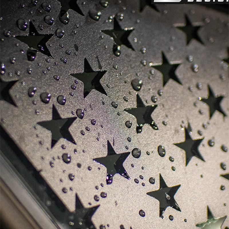 Matowa Czarna Naklejka na Tylną Szybę z Flagą Amerykańską Dla Wranglera Jl 4-Drzwiowego 2018-2022