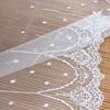 2 Yards White Retro Floral Embroidery Lace Trim Lace Fabric for DIY by The Yard 7.8 Inches Width