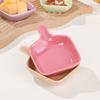Ins Wind Ceramic Plate With Handle, Creative Household Small Plate, Hot Pot Seasoning Plate, Sauce Dipping Plate, Seasoning Plate