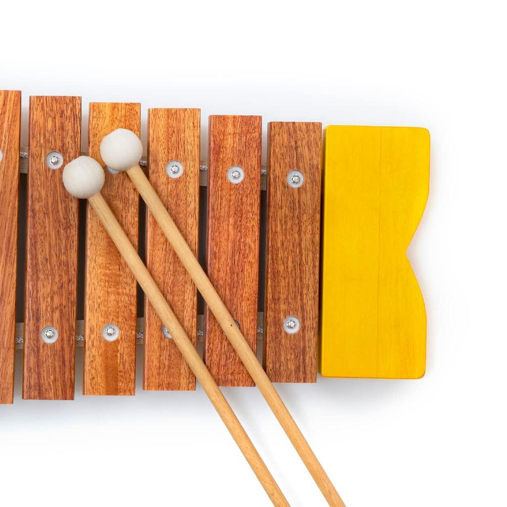 BorneLund Original Fish for ages years and up Xylophone, Yellow, 1.5 (BZ8000Y)