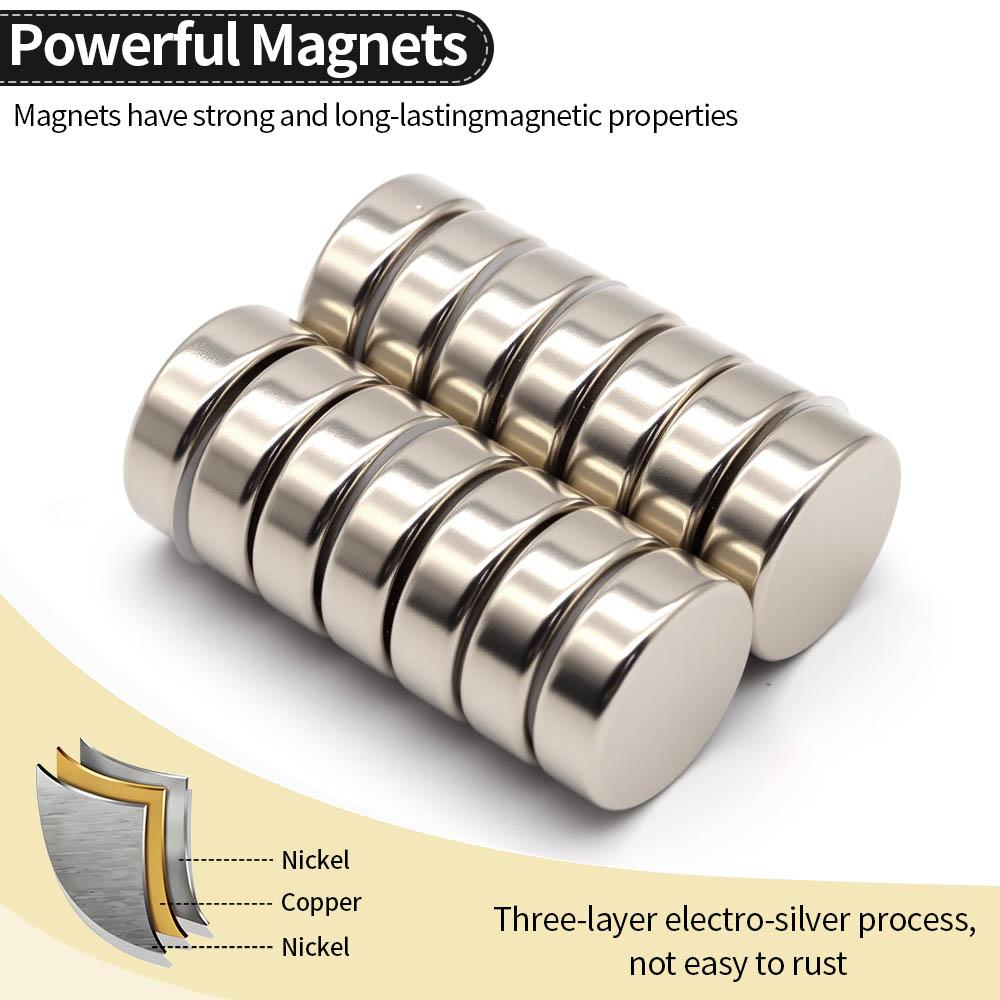 25x8mm Superstarker Neodym-Magnet N35 NdFeB Permanentmagnet Magnete Rund Starke Magnete Kühlschrank