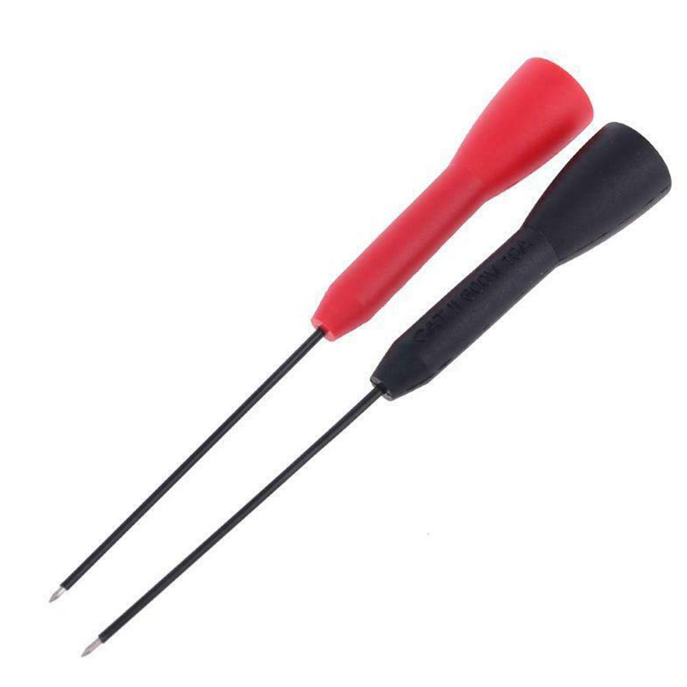 Pack of 2 Multimeter Test Probes 1mm Diameter Pins Non Destructive Type for Use with 2mm Diameter Electrical Test Probes