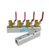 (Port To Port 45mm)30x30mm G1/2" In G1/4" Out 2-12 Way Aluminium Alloy Distributor Manifold Splitter Block Pneumatic Air Fitting