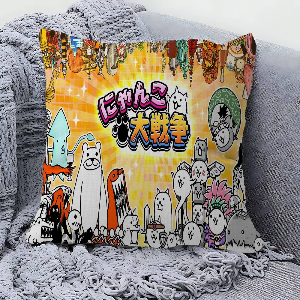 Battle Cats Anime Lucky Dragon pillow cover sofa cushion cover home room decoration children gift