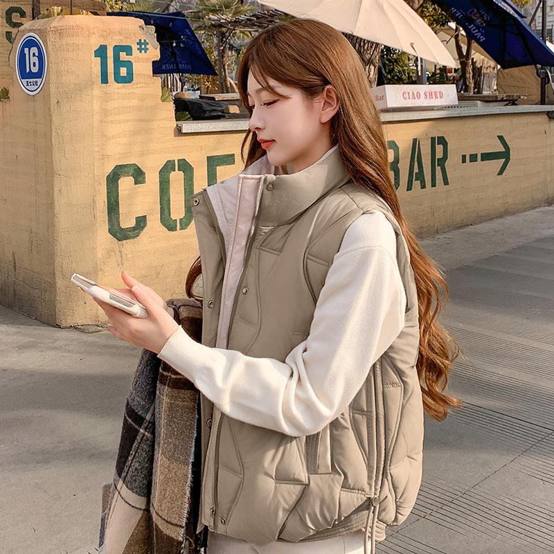 

Осенне-зимний жилет с капюшоном, женский жилет, куртка с защитой от холода M