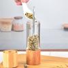 Wooden Manual Adjustable Natural Kitchen Tool Spice Grinder Salt and Pepper Mill Sea Salt Jar