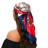 90*90cm Silk Scarf Scarftop Headwraps For Woman Fashion Four Seasons Hair Accessories Hijab Foulard Bandana Femme Headscarf