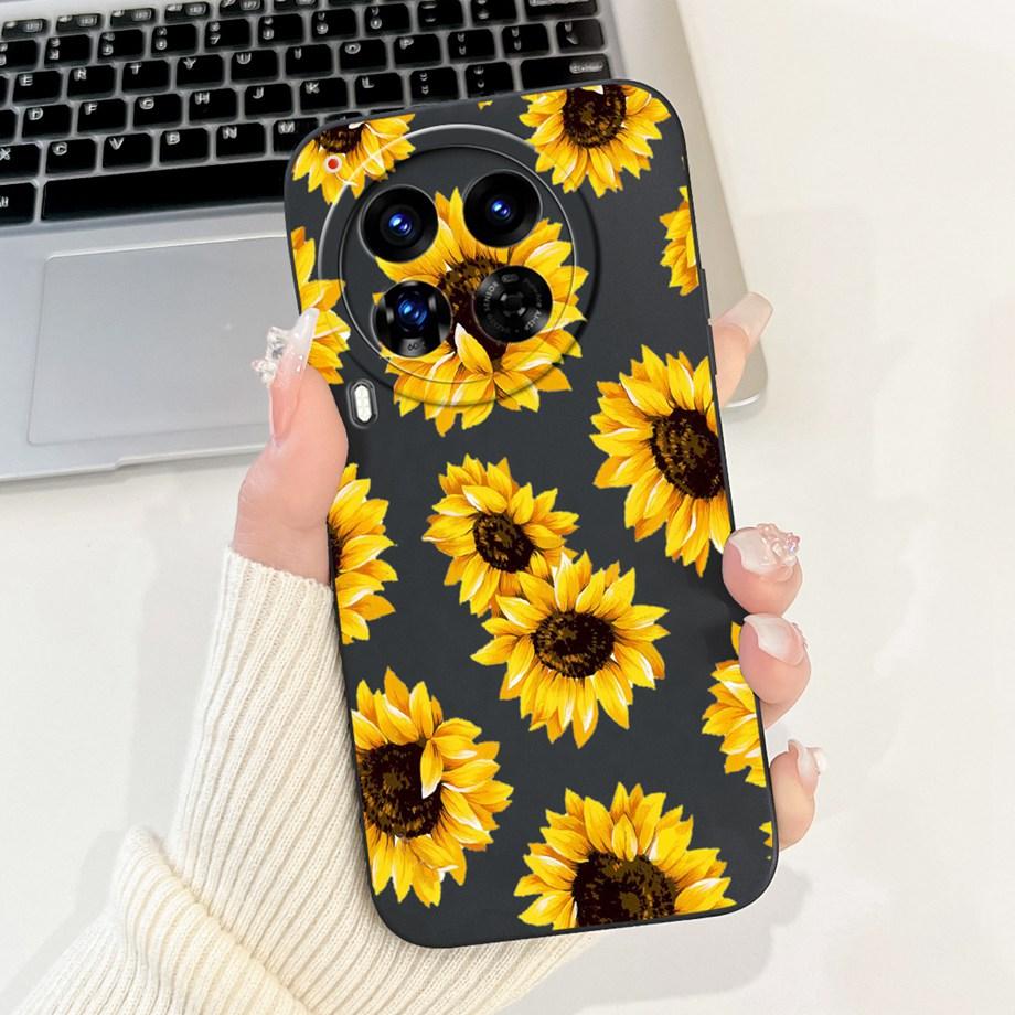 For Tecno Camon 30 Premier Case Cover Soft Silicone TPU Flower Girly Fashion Phone Case For Tecno Camon 30 5G /4G Bumper Fundas