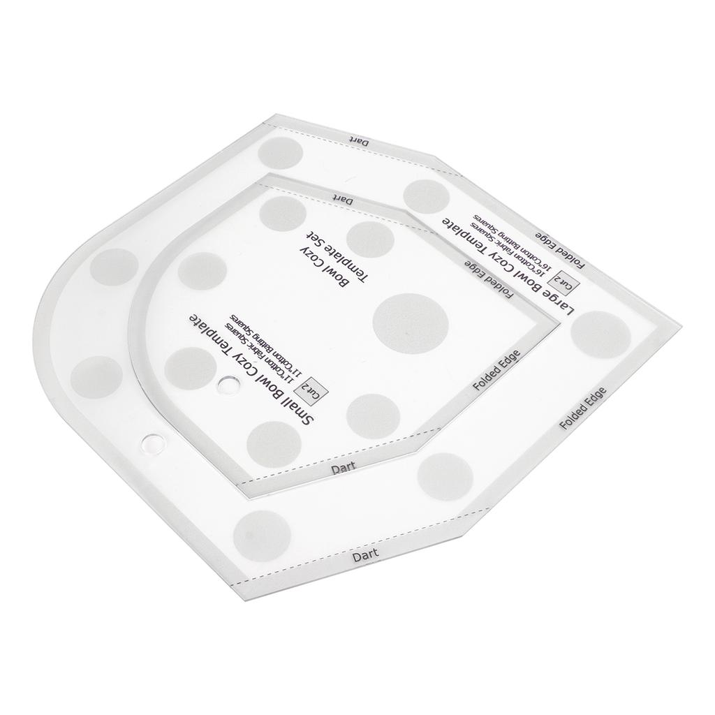 10in Bowl Cozy Template Clear Acrylic Bowl Wrap Sewing Quilting Pattern Template DIY Kitchen Art