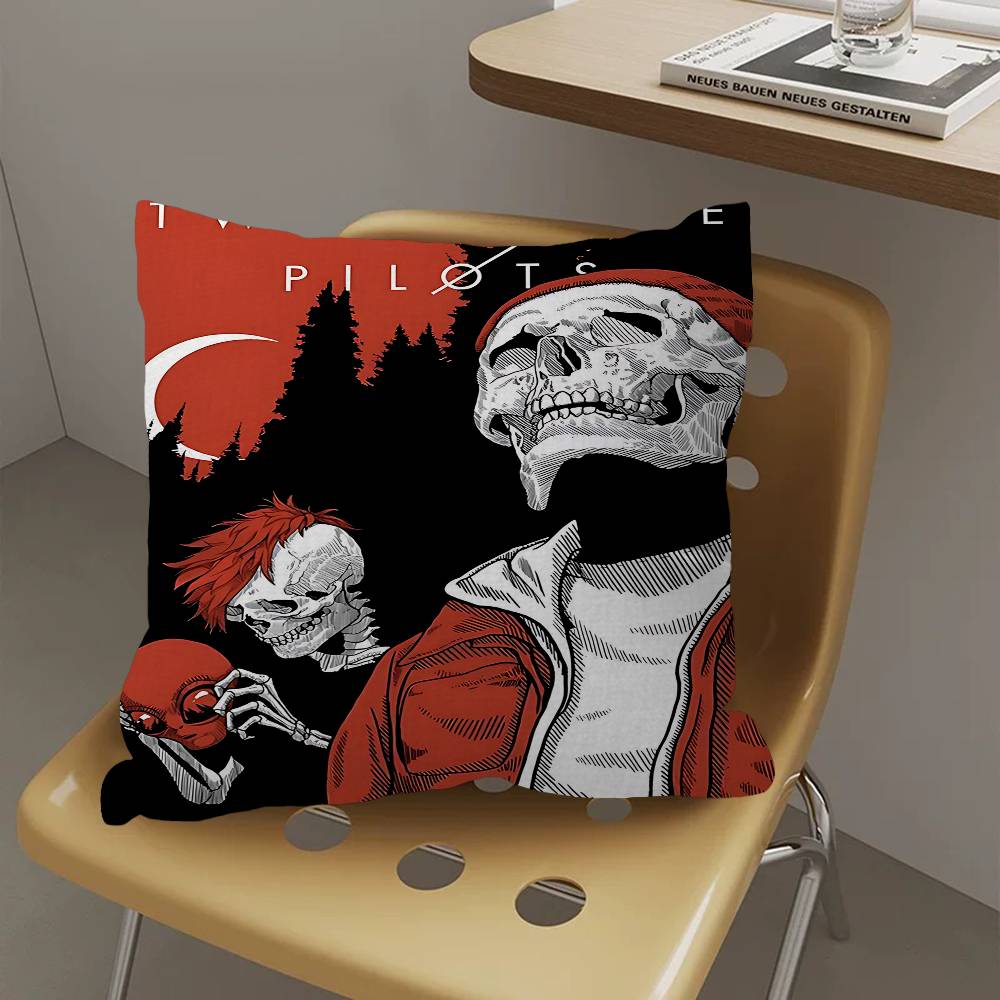 Band T-Twenty O-One P-Pilots Pillow Cover For Bedroom Room And Living Room Sofa Decorative Cushion Cover
