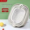 maxcook Nordic Style Stackable PP Draining Basket Set