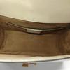[Pre-Owned] Sylvie Gold Buckle Striped Web Leather Mini Tote Shoulder Crossbody Bag - Fair #BZGZ9L