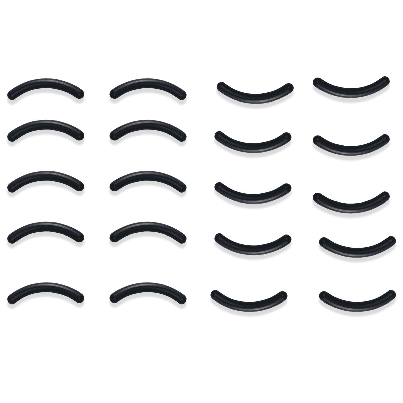 

Mirhua Durable and Reusable Eyelash Curler Replacement Rubber Bands for Single Flexible and Elastic Replacement Silicone Cozy Eyelash Black Eyelids,