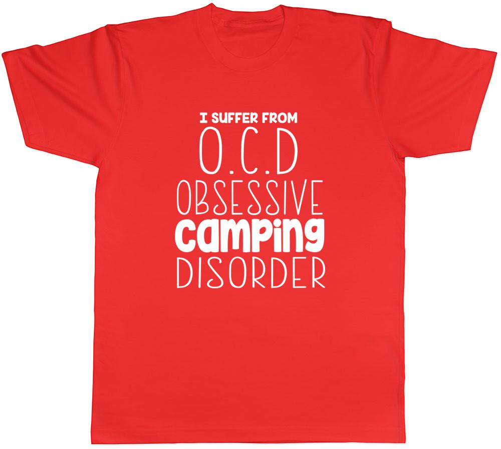 I Suffer from OCD Obsessive Camping Disorder Funny Unisexs Tee TShirt S