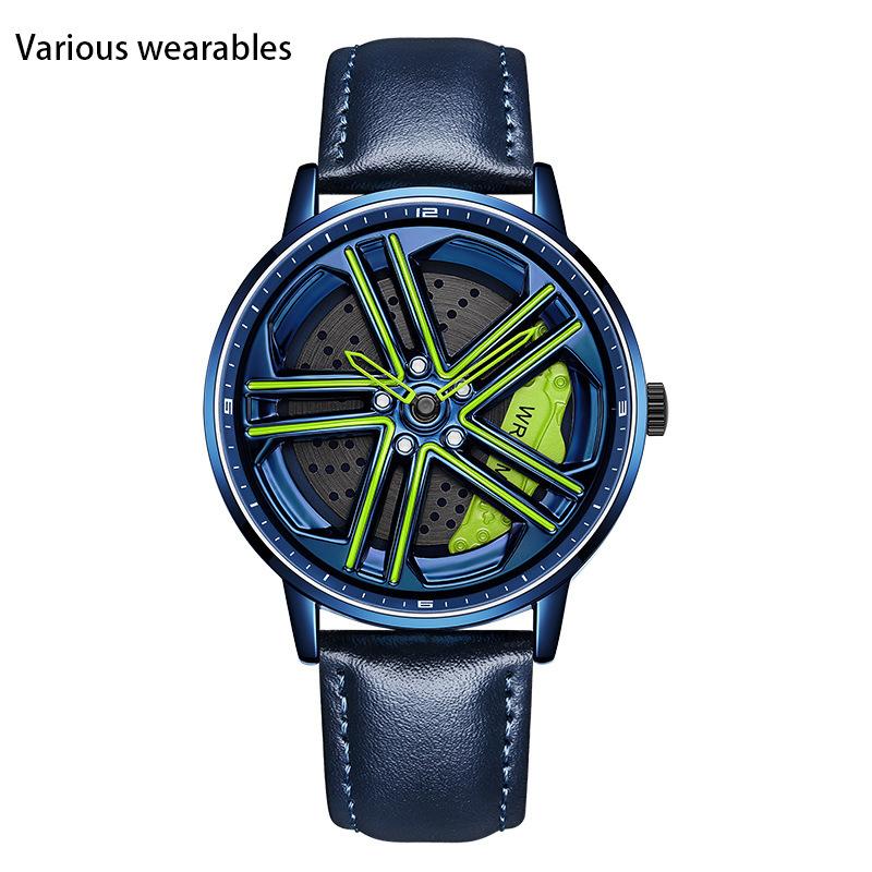 

Новый продукт Колесо серии вращающиеся часы мужские кварцевые часы модные полые креативные индивидуальные крутые мужские и женские часы