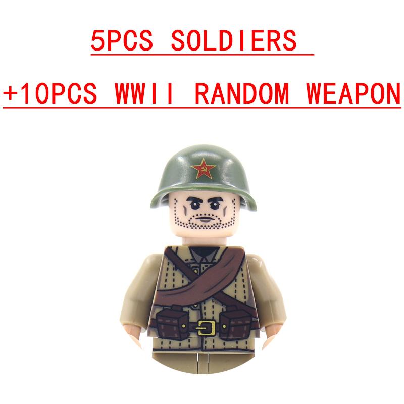 25/50/100 Stück Soldat Polizei Gangster WW2 Armee Militär Waffen SWAT Pistole Bausteine Figur Zubehör Modell Stein Spielzeug