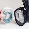Mini Sac de Rangement Transparent Portable avec Fermeture Éclair, Étui Multifonctionnel pour Écouteurs et Chargeur, Accessoires de Voyage avec Porte-Clés