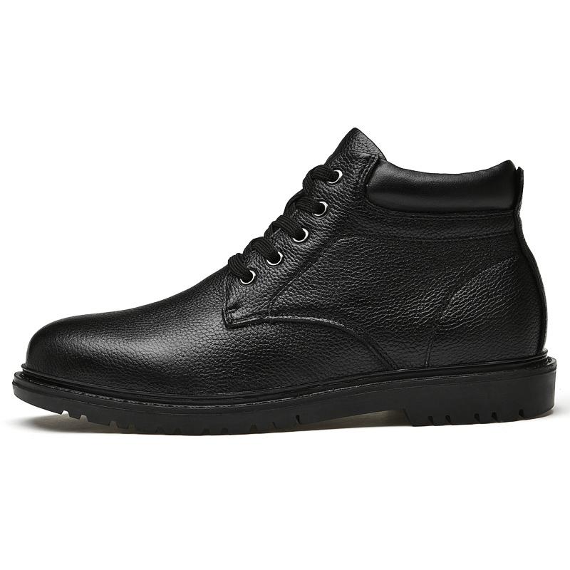 Fashion Famous Luxury Ankle Boots High Quality Mens Shoes Genuine Leather Casual Shoes Men Cow Leather Dress Warm Winter Boots for Men
