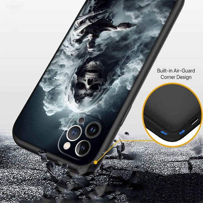 MH66 Grim Reaper Skeleton Skull Phone Shell Case for Redmi Note 8 9 10 11 11S 10C 10X 10A 10T 9A 9C 9T 9S 8T Pro Max Plus Prime