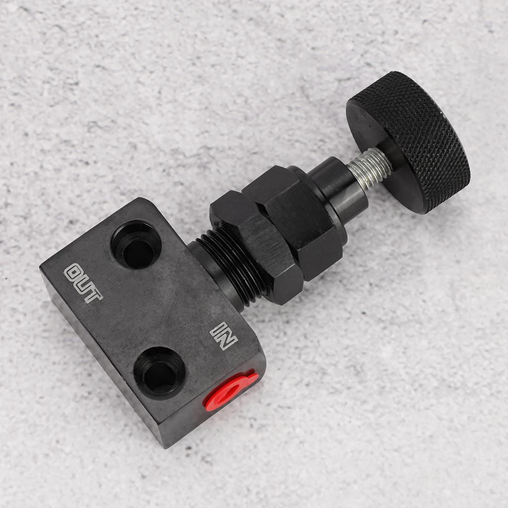 Universal Aluminum Black Brake Proportion Valve Adjustable Proportioning Brake Bias Adjuster