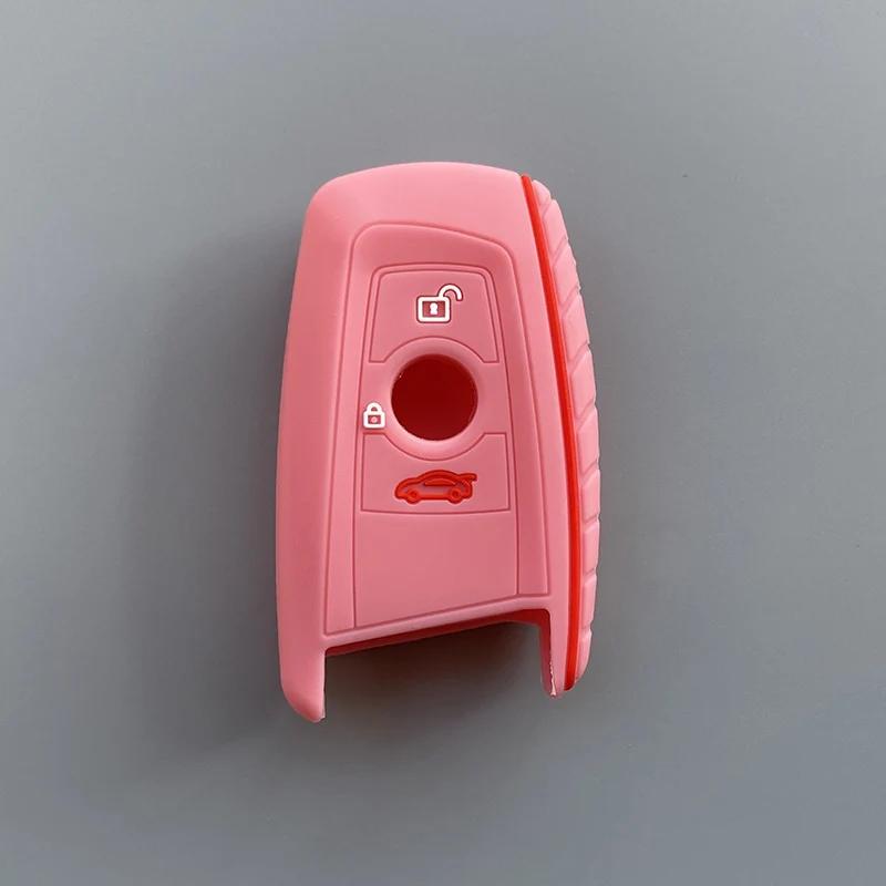 New silicone key fob cover case protect skin hood for BMW F10 F20 F30 Z4 X1 X3 X4 M1 M2 M3 E90 1 2 3 5 7 SERIES Remote keyless