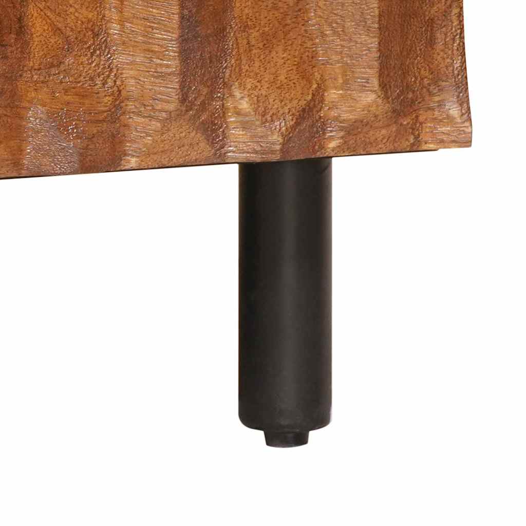 TV Cabinet with Door Acacia Brown Surface 105 X 33 X 46 Cm