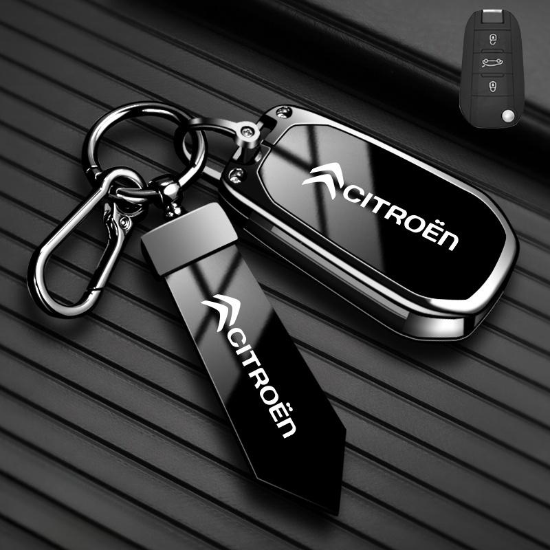 Zinklegering High-end Auto Sleutelhoesje Voor Citroen C1 C2 C3 C4 C5 C6 VTS Xsara C-Crosser Berlingo Jumpy Sleuteletui Sleutelhanger Accessoires