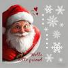 Simulated Santa Claus Window Sticker Double-Sided Visual Self-Adhesive Christmas Glass Window Sticker Merry Christmas