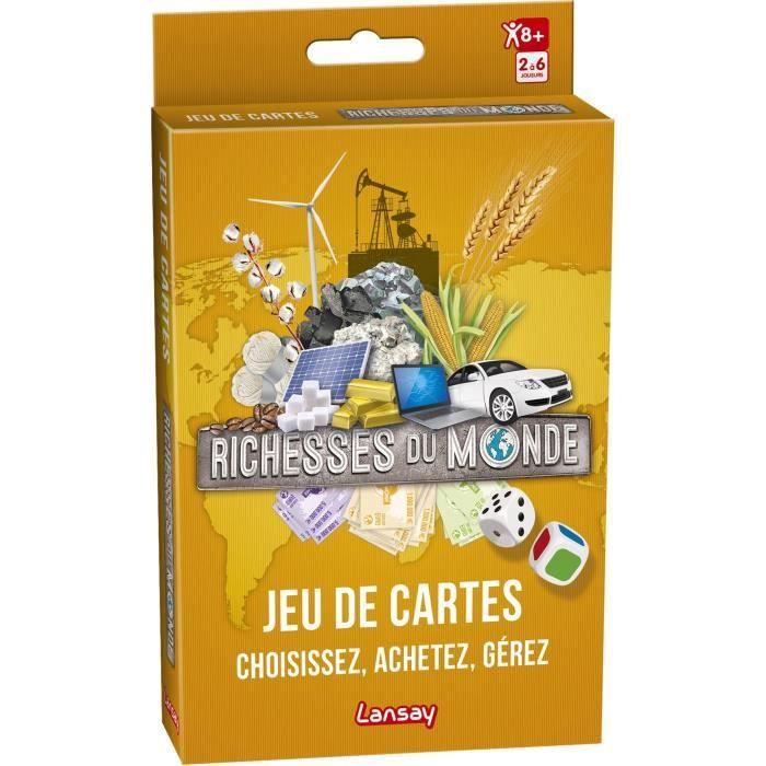 Jeu De Cartes Richesses Du Monde LANSAY - 2 À 6 Joueurs - Dès 8 Ans
