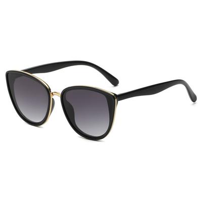 Fashionable European And American Business Metal Frame -eye Plastic Frame UV-protective Sunglasses