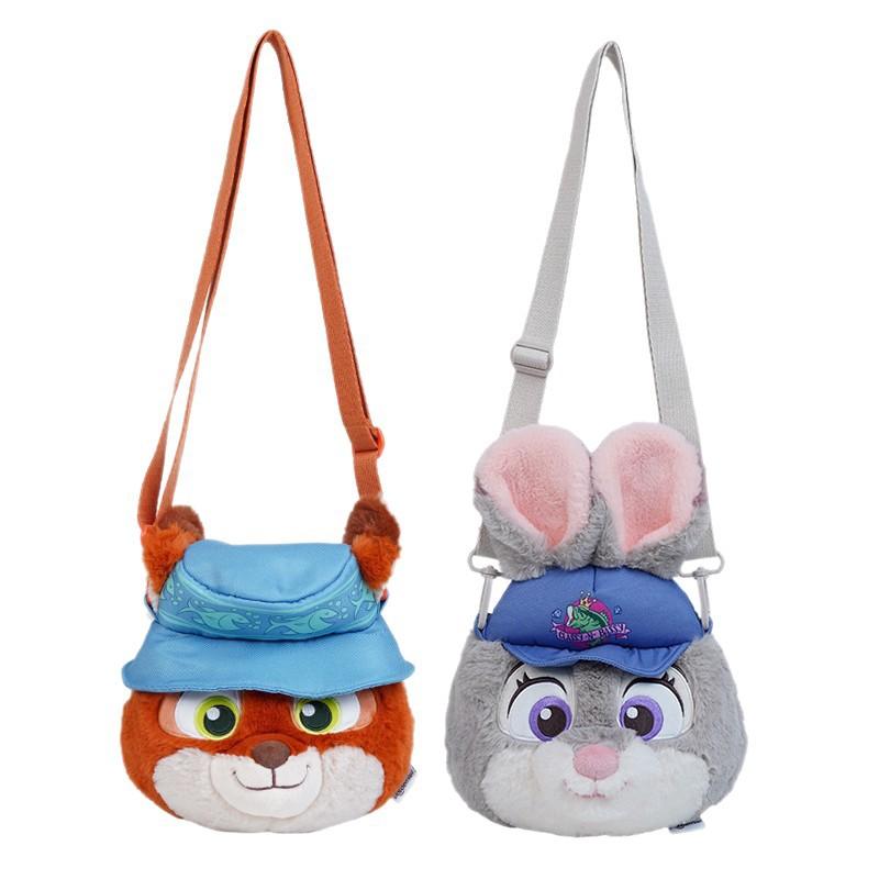 Zootopia Collaboration Comfortable Shoulder Bag, Judy Fox Nick Wilde Hooded Crossbody Bag 0198