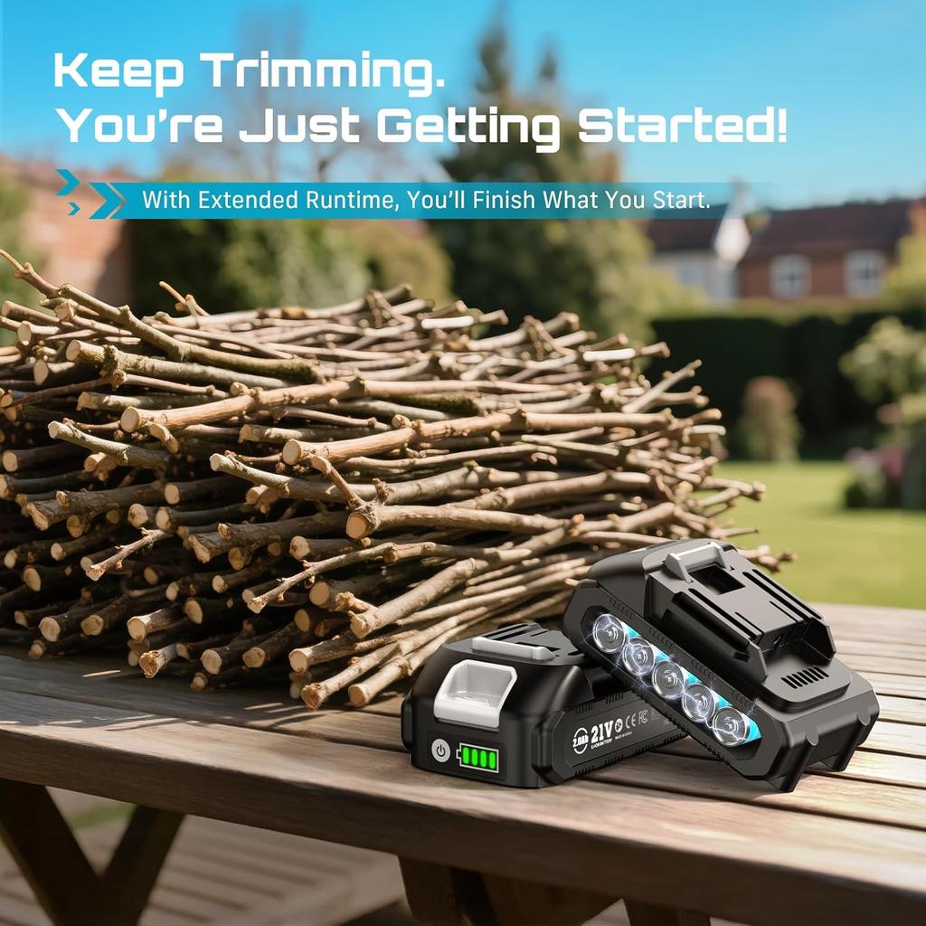 Seesii 33mm Cordless Electric Trimming Scissors Brushless Fruit Tree Branch Pruner Shear Power Tools for Makita 18V battery pin