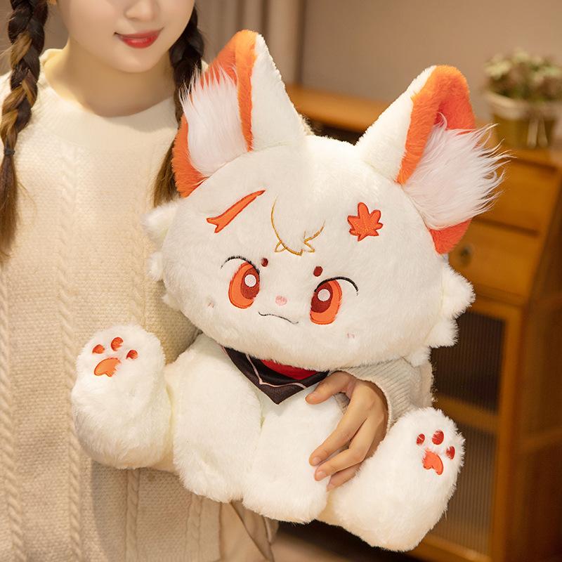 42CM Genshin Kaedehara Kazuha Scaramouche Xiao Cat Doll Large Cat Plush Toy Anime Doll Pillow Cute Doll Game Peripheral Kid Gift