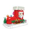Small granular building blocks puzzle toys, assembling building models, Christmas decorations puzzle kit, Christmas gifts