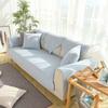 Sofa Cushion Nordic Simple Cotton and Linen Solid Color Four Seasons Universal Non-Slip Cushion Household Modern Fabric Sofa Cover Slipcover