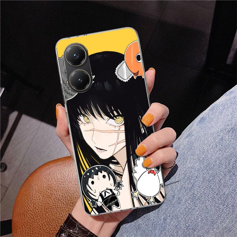 C-Chainsaw Mans Yoru War Devil Phone Case For Xiaomi Poco X7 X6 X5 Pro F7 Ultra Redmi 15C 15 13C 13 12C 12 10 10A 10C 9 9A 9C 9T