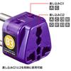 Sanwa Supply Overseas Power Conversion Adapter Eleplug W-B3 (IndiaSoutheast Asia) TR-AD15