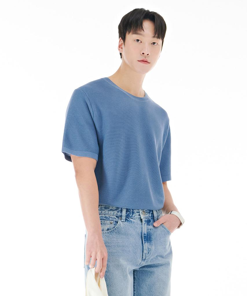 CHASECULT Men'S Cool Touch Crew Neck Short Sleeve Sweater-Cbrk5611D0D