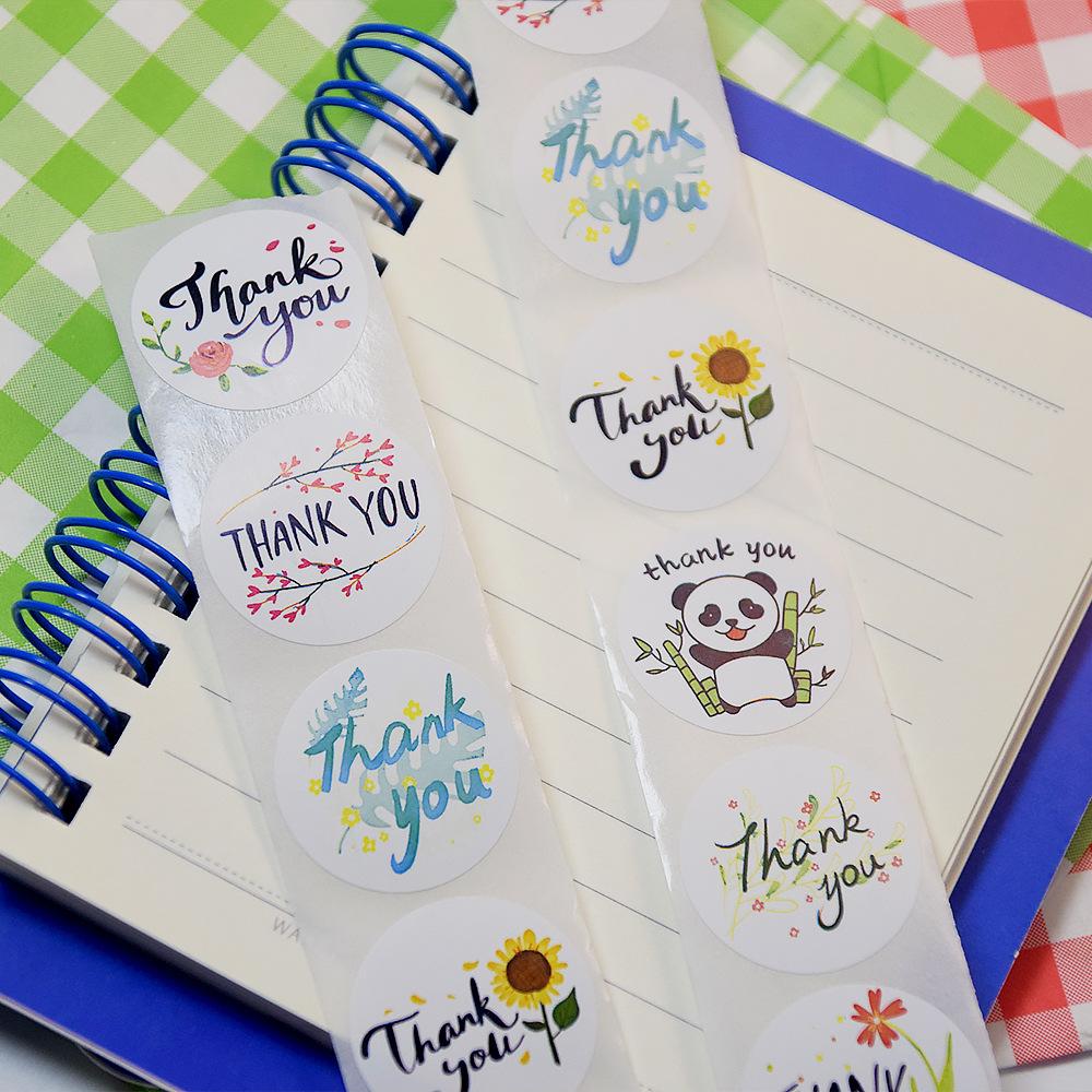 Store Thanks Label Stickers, Letter Stickers,decorative Stickers for Mother's Day, Teacher's Day,Father's Day and Other Holidays