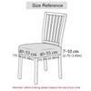Housse de chaise en Jacquard sans dossier, housse de chaise pour salle à manger, maison, mariage, bureau, extensible, Anti-salissure, sans dossier, 1 pièce