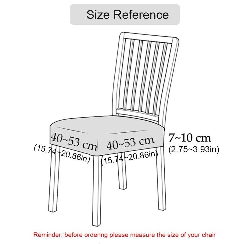 Housse de chaise en Jacquard sans dossier, housse de chaise pour salle à manger, maison, mariage, bureau, extensible, Anti-salissure, sans dossier, 1 pièce