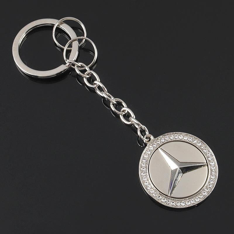 UHBKX1 2025 Hot Car Key Sticker Auto Control Keychain Badge Accessories For Mercedes Benz AMG Smart W205 C300 W203 W206 W108 W124 W126