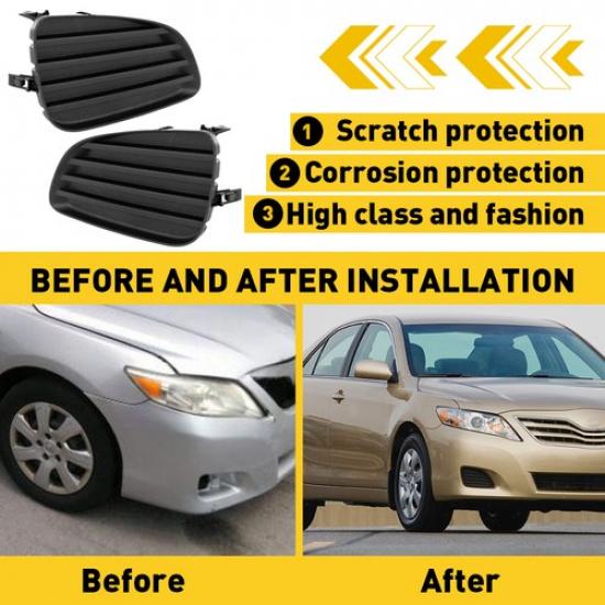  Right Fog Light Cover Fit Set 2010-2011 Toyota Camry TO1038130 TO1039130 Left 